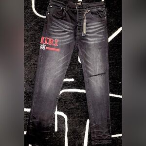 AMIRI Black Skinny Distressed Jeans